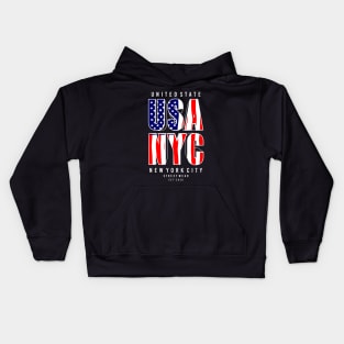 United State USA NYC Kids Hoodie